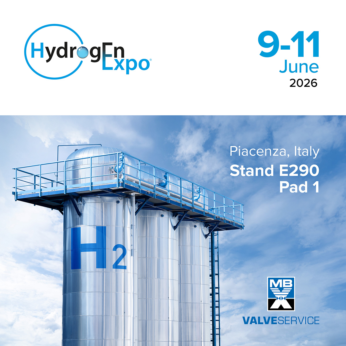 Unisciti a noi all'Hydrogen Expo di Piacenza!